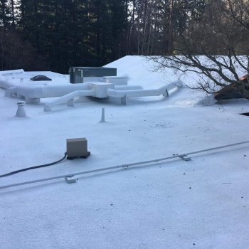 Armstrong spray foam roofing system for flat roofs