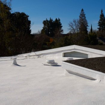 Armstrong Roofing - flat roof with spf foam roofing system